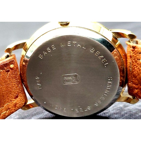 Rare Vintage Jules Jurgensen Gold Men’s 4673 Champaign Quartz Date Wristwatch! - Picture 6 of 10